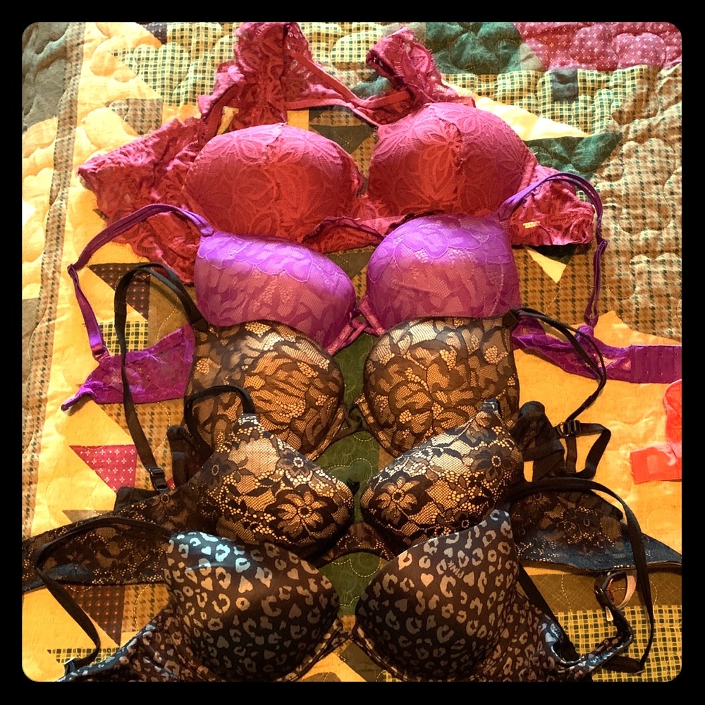 Lot of Victoria Secret Bras 36C Push-up